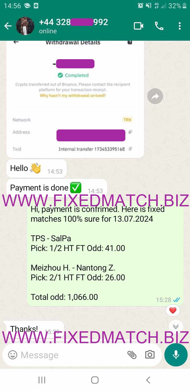 Best Fixed Matches 100% Sure